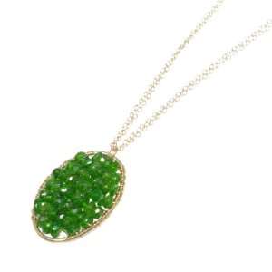 Taylor Kenney   Simone Necklace  Green 14K Gold Fill Tiffany Taylor 