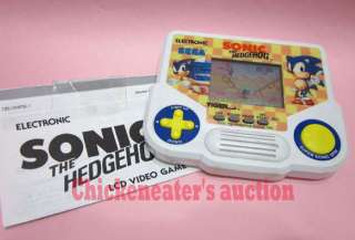 SEGA TIGER SONIC THE HEDGEHOG ELECTRONIC VIDEO LCD GAME +MANUAL *WORKS 