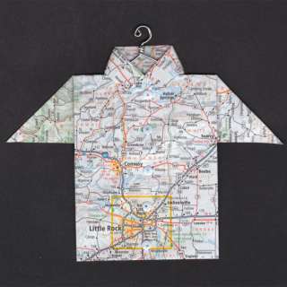 Origami Map Shirt Little Rock, Conway, Beebe, Searcy  