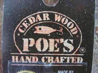 New Poes Super Cedar Series 1100 Wood Lure Color 30  