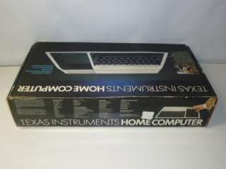 Texas Instruments TI 99/4A System In Box Vintage Pc  
