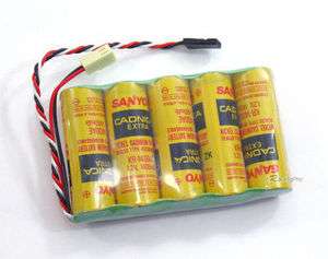 Sanyo 6V Ni cd Rx Battery For Futaba Hitec Fit T Maxx  