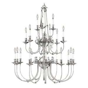  Kensington Twenty Chandelier in Brushed Nickel