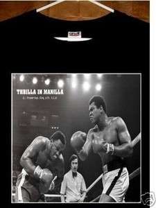 Muhammad Ali vs Joe Frazier T shirt; Thrilla In Manilla  