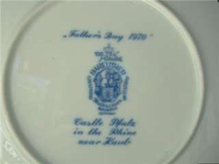 1970 Bareuther Bavaria Germany Plate Fathers Day  
