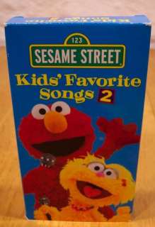 SESAME STREET Kids Favorite Songs 2 VHS VIDEO  