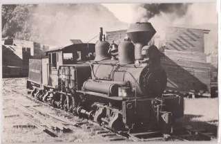 Ely Thomas Lumber Co Railroad Postcard Steam Locomotive 2 Fenwick WV 