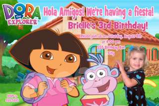 Dora & Diego Boy Girl Birthday Party Invitations Combo  