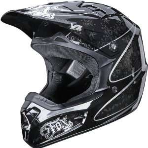   Womens V1 MotoX/Off Road/Dirt Bike Motorcycle Helmet   Black / Small