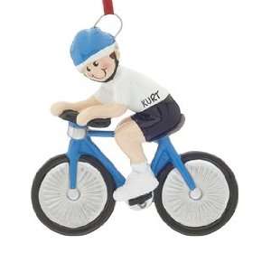  Personalized Bike Rider Boy Christmas Ornament