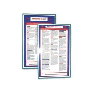  Tatco Products   First Aid Guide, Laminated, Bilingual, 8 