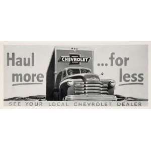  1950 Billboard Chevrolet Chevy Truck Ad Campbell Ewald 