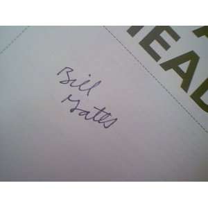  Gates, Bill The Road Ahead 1995 Book Signed Autograph 