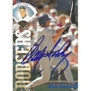 Billy Ashley Signed Los Angeles Dodgers 1995 Leaf Card