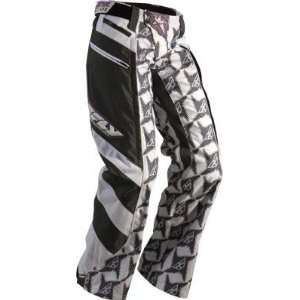 Fly Racing Womens Kinetic Over the Boot Pants   2011   7/8/Grey/White 