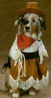 Cowgirl Western Dog Pet Costume Medium  