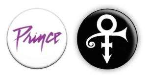 Prince Logo 1 Pin Button Badges (Retro 80s Symbol)  