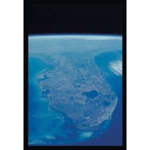  View of Florida Peninsula From Space 20X30 Canvas
