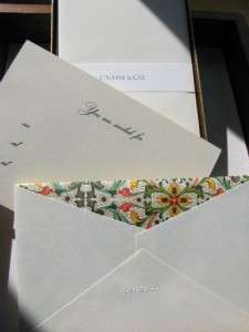 CRANE & CO. 100% cotton paper Cards with invitation  