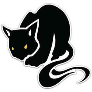  Black Cat Kitty Car Bumper Sticker Decal 4.5x4 