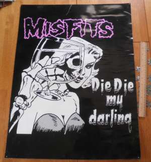 The Misfits Die Die my Darling concert poster LA 90s 18x25  