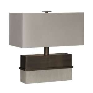   1126 ASL 2093 Peidmont 2 Light Table Lamps in Bronze And White Wash