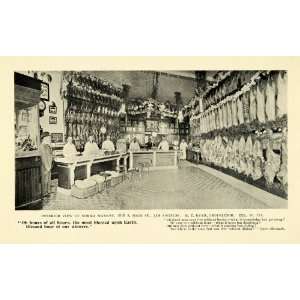  1899 Print Norma Market Interior Main St. Los Angeles 