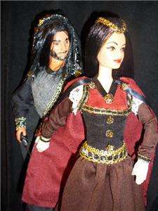 Snow White & The huntsman barbie doll & ken doll set ooak fantasy 