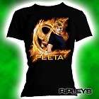 Official Skinny T Shirt HUNGER GAMES Peeta GOLD FIRE S 8