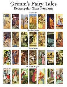 Amazing Grimms Fairy Tales Collage Sheet Domino Images  