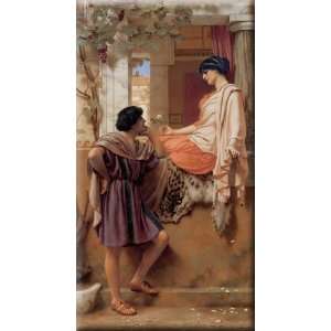  The Old, Old Story 8x16 Streched Canvas Art by Godward 