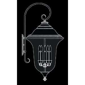 Framburg 8334 Iron Iron Carcassonne Transitional Outdoor Wall Sconce 