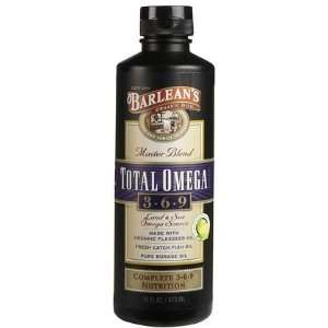  Barleans Organic Oils   Total Omega 16 oz (Pack of 2 