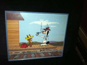 Hanna Barbera Cel Quick Draw McGraw Shooting Room Only  