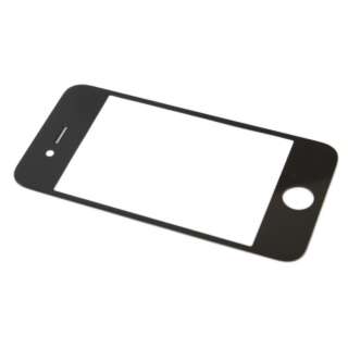 Black Front Screen Glass Lens for Apple iPhone 4G+Tools  