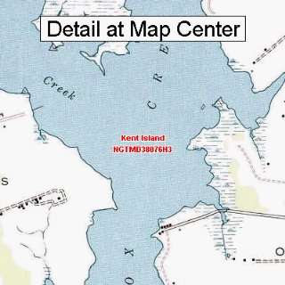  USGS Topographic Quadrangle Map   Kent Island, Maryland 