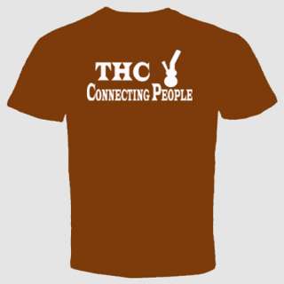 Weed T Shirt Marijuana Cannabis THC Connecting People Grass Pot Dope 