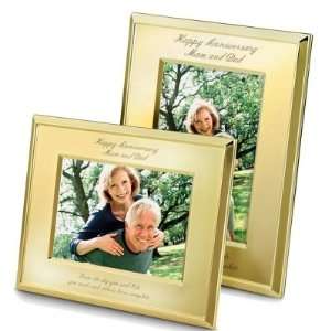  Personalized Landscape 5 X 7 Gold Milan Picture Frame 