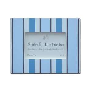  Blue & Chocolate Stripes Picture Frame Baby