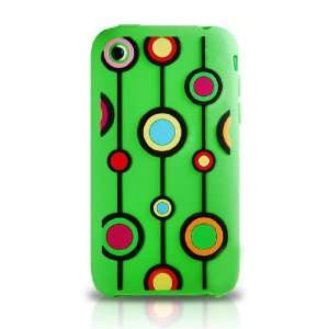 Phone 3G / 3GS 3G S Green with Red Blue Yellow Color Bubble Black 