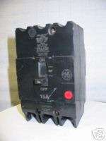 GE Circuit Breaker TEY315 480V 15A 3P  