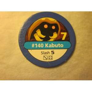  Pokemon Master Trainer 1999 Pokemon Chip Blue #140 Kabuto 
