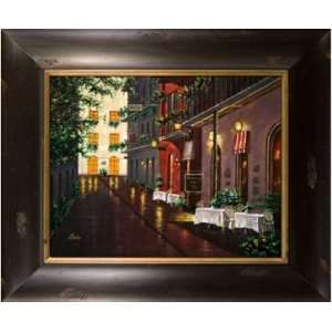  Artmasters Collection KM89827 AB54 Lamplit Cafe II Framed 