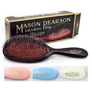 Mason Pearson Junior Mixture Bristle/Nylon Mix Hair Brush, Ruby   BN2