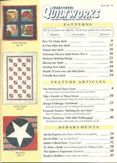 Traditional Quiltworks Magazine July 1995 #38 ~ 5 Star Quilts ~ 3 D 
