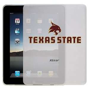 Texas State Bobcat Logo Small on iPad 1st Generation Xgear ThinShield 