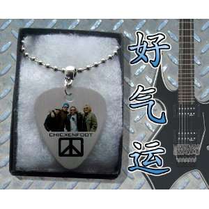  Chickenfoot Metal Guitar Pick Necklace Boxed Electronics