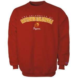  Champion USC Trojans Cardinal Youth Crew Sweatshirt 