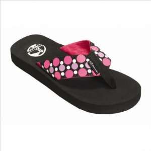  Tidewater Sandals B6805 Womens Violet and Pink Dots Flip 