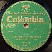 RAOUL ROMITO Columbia 14430F Italian Songs 78 RPM  